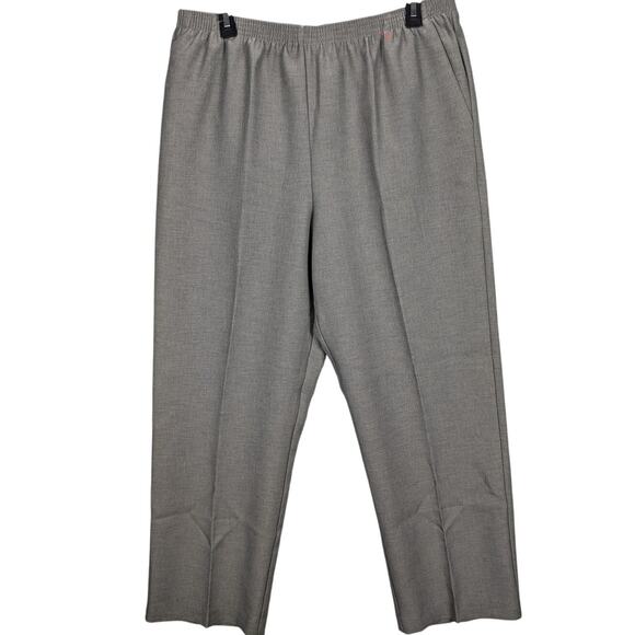 Alfred Dunner Pants Womens 16 Classics Pull On Elastic Waist Trousers Medium - Picture 1 of 7
